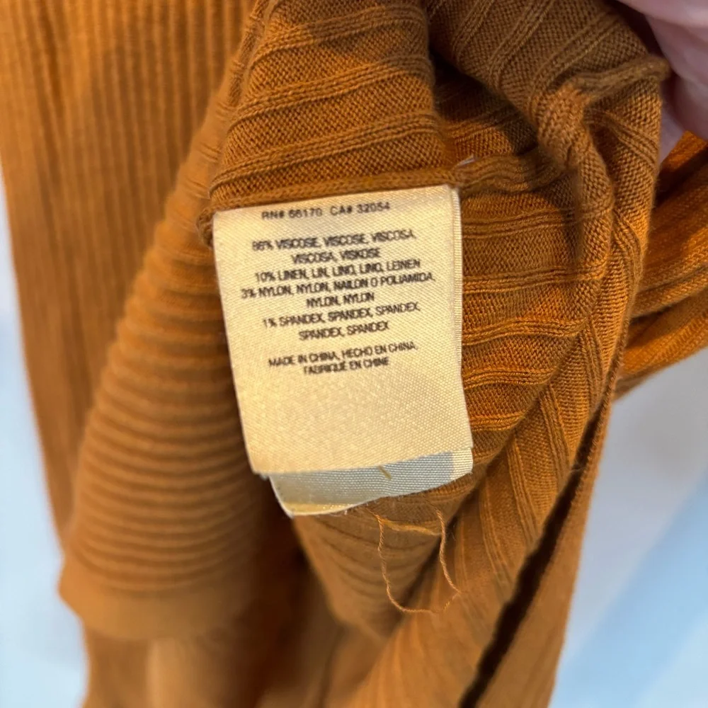 Meadow Rue Ribbed Duster Cardigan Size L - Picture 7 of 11